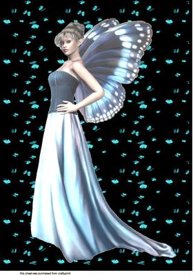 A4 Elegant Butterfly Fairy