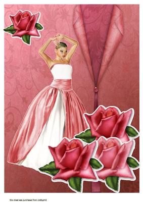 A4 Pink Rose Beauty