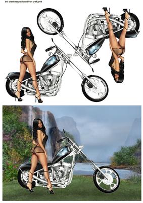 Cheeky Biker Chick