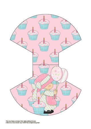 Cup Cake Girl Rocker Card Kit