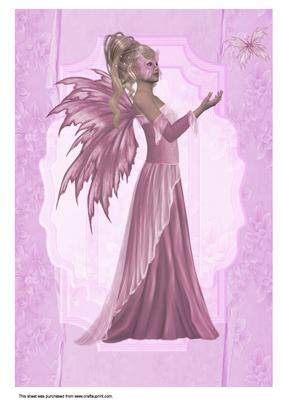 A4 Pink Butterfly Fairy