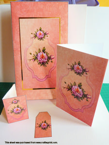 Rose Stationery Box Kit