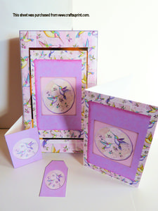 Hummingbird Stationery Box Kit