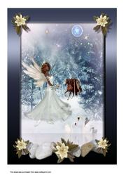 A4 Christmas Angel