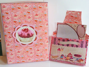Cupcake Recipe Folder Kit