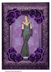 A4 Purple Framed Beauty