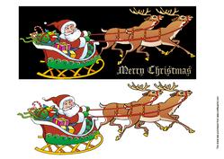 Large Dl Santa on His Way