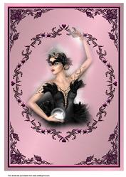 A4 Framed Ballerina
