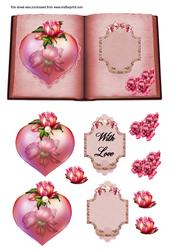 Rose Heart Book
