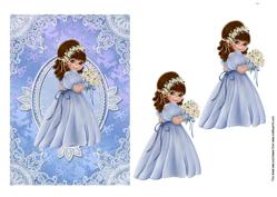 Blue Flower Girl