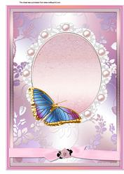 A4 Butterfly Card Topper