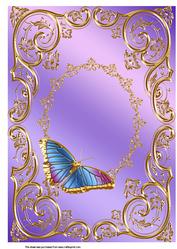 A4 Gilded Butterfly Topper