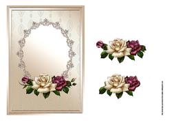 Burgundy Rose Card Topper