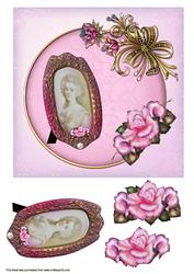 Vintage Lady Framed