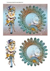 Fancy Lace Framed Flowers