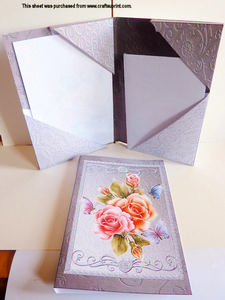 Floral Stationery Folder Kit