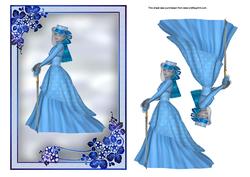 Vintage Lady in Blue