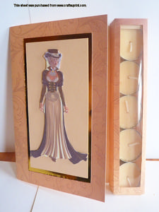 Vintage Tea Light Candle Card Kit