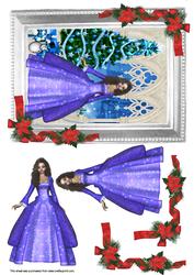 Framed Blue Christmas