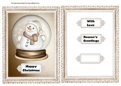 Snowman Globe