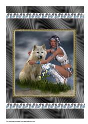 A4 Squaw and Wolf