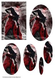 Red Gown Goth Pyrimage