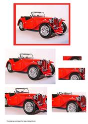 Classic Red Car Pyrimage