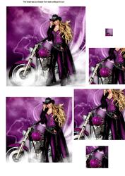 Biker Girl Pyrimage