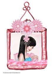 A4 Hanging Oriental Picture Frame