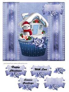 Snowman Cupcake Mini Kit