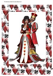 A4 King and Queen of Hearts