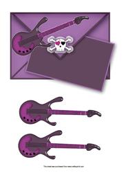 Purple Guitar Envelope