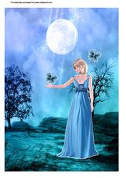 A4 Birthstone -blue Topaz