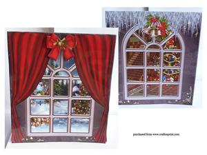 Christmas Window Back to Back Card Kit