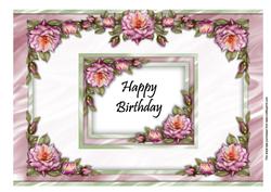 A4 Floral Birthday