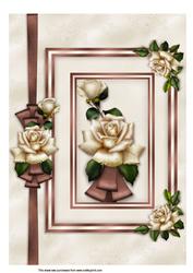 A4 Roses and Ribbons