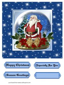 Father Christmas Snowglobe Mini Kit