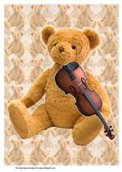A4 Musical Teddy
