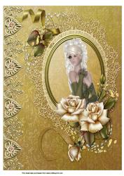 A4 Elegant Framed Lady