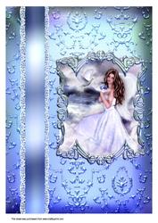 A4 Beautiful Framed Angel