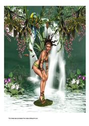 A4 Rain Forest Fairy