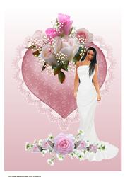 A4 Wedding Heart