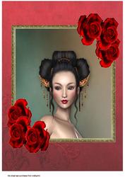 A4 Oriental Rose Beauty
