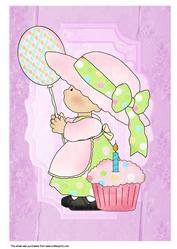 A4 Little Birthday Girl