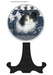 Cat Plate and Stand