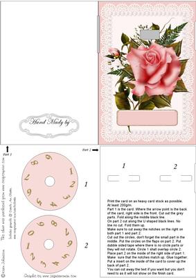 Pink Rose - Year Card Part 1