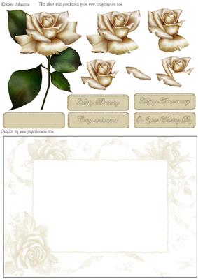Cream Rose - Year Card Part 2