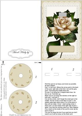 Cream Rose - Year Card Part 1