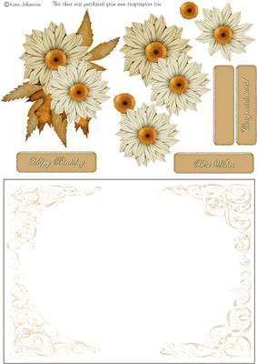 Autumn Flowers - Year Card Part 2