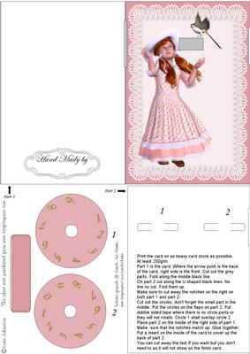 Girl and Bird -year Card Part 1